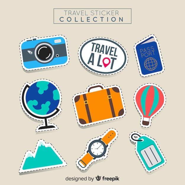 Travel sticker set