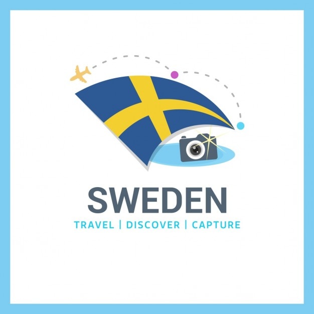 Free vector travel to sweden