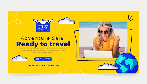 Free Vector travel template design