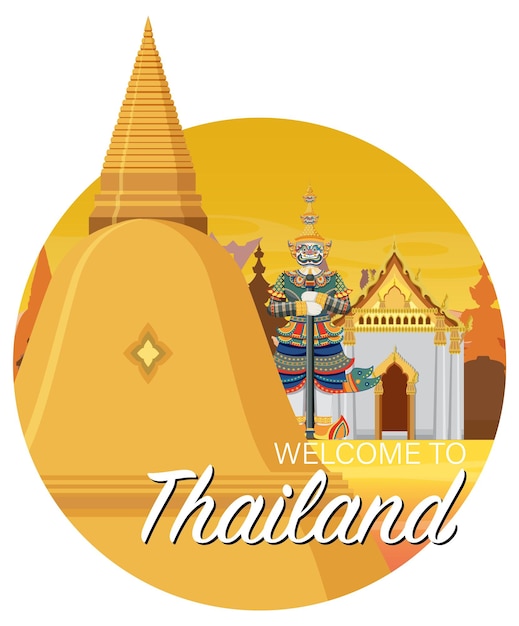 Free Vector travel thailand attraction and landscape temple icon