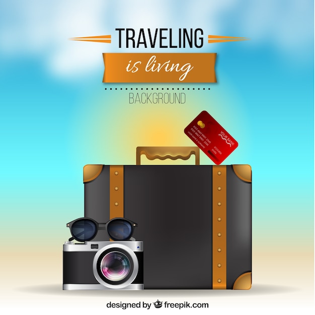 Traveling background design