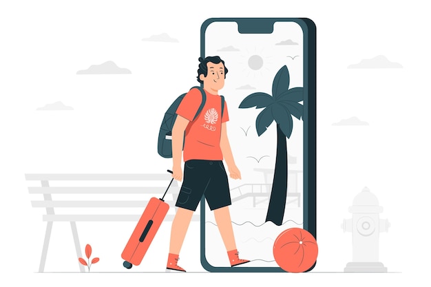 Free Vector traveling concept illustration