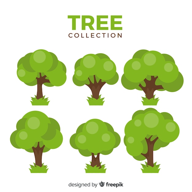 Free Vector tree collection