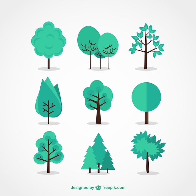 tree icon set