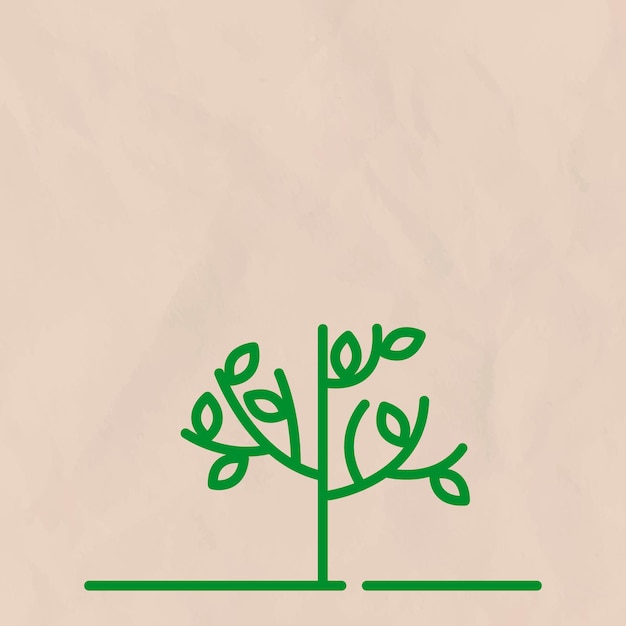 Free Vector tree line beige background