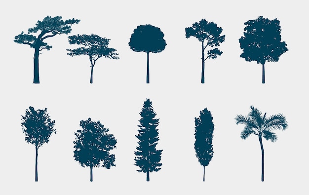 Free vector tree set