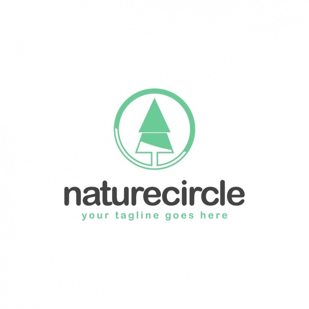 Tree shape logo template