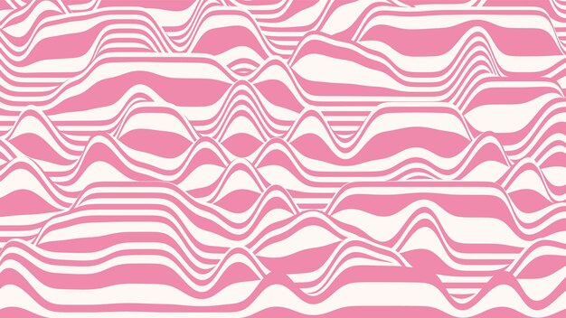 Trendy 3D lollipop stripes distorted backdrop.