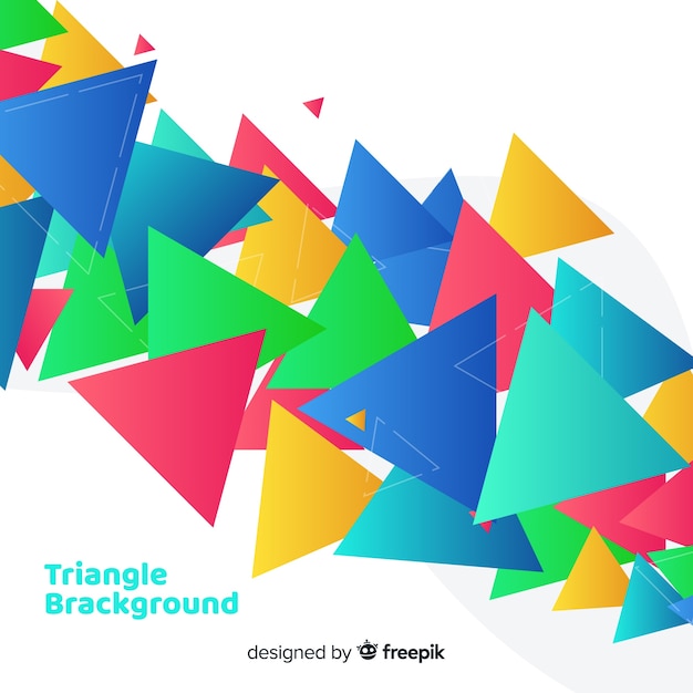 Free Vector triangle background