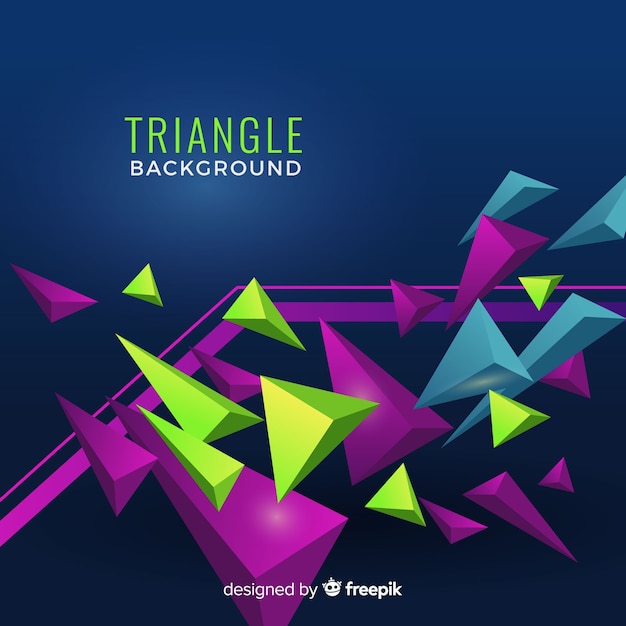 Free Vector triangle background