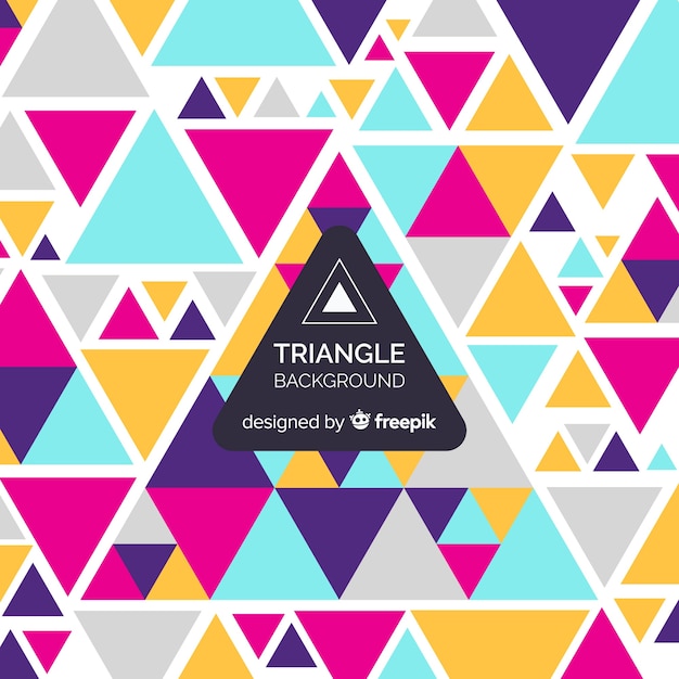 Free Vector triangle background