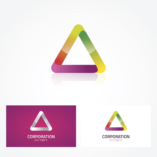 Triangular logo design