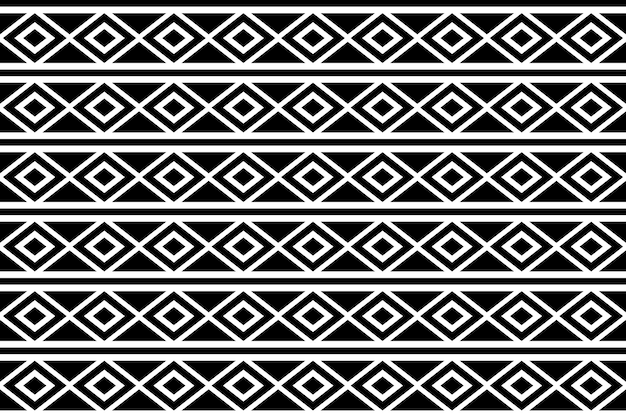 Free vector tribal pattern background black and white 2