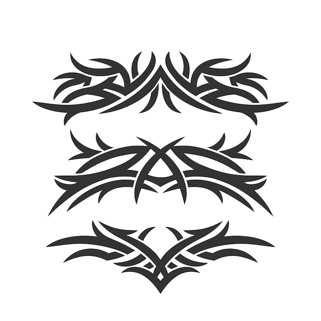 Free vector tribal tattoo border element