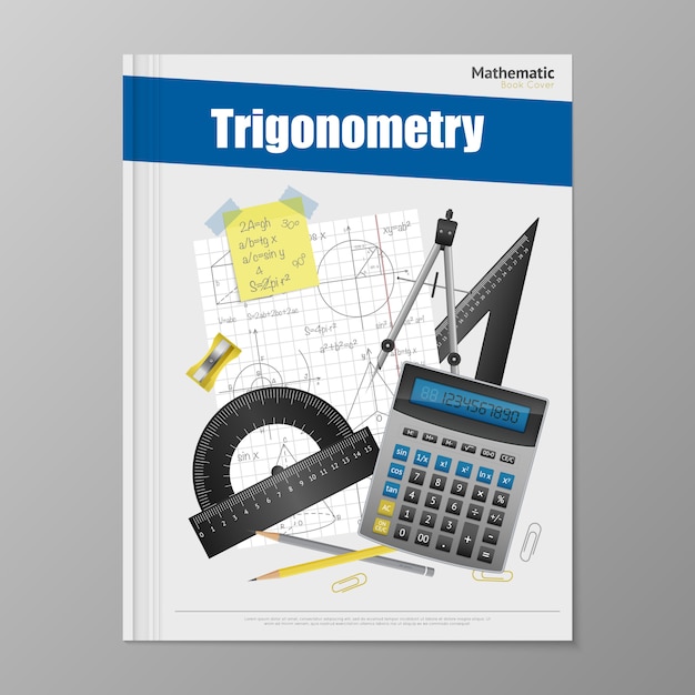 Free Vector trigonometry flyer template