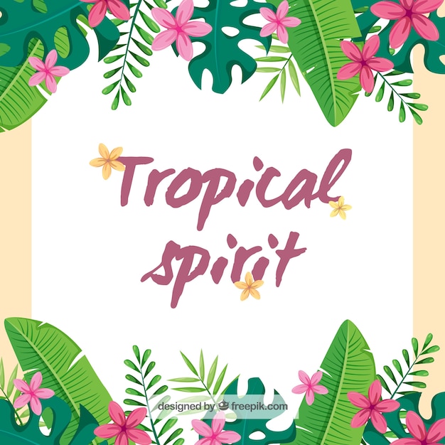 Tropical background design