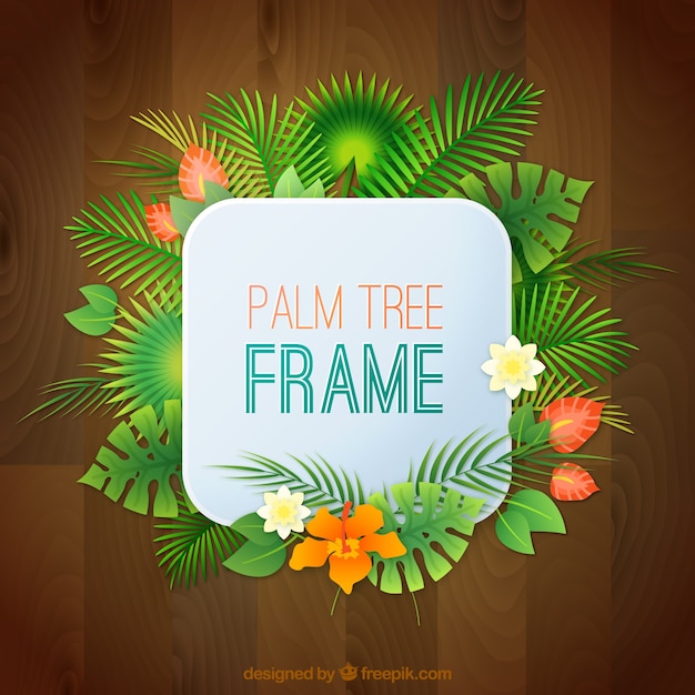 Tropical decorative frame