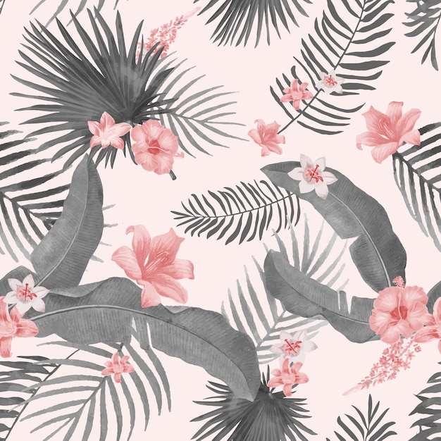 Free Vector tropical foliage illustration