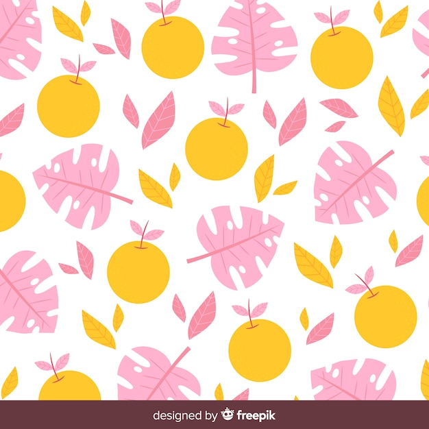 Free Vector tropical fruit pattern