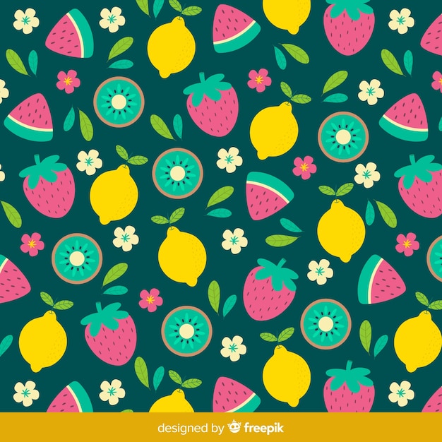 Tropical fruit pattern