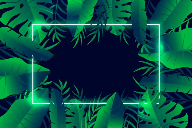 Tropical leaves background for zoom