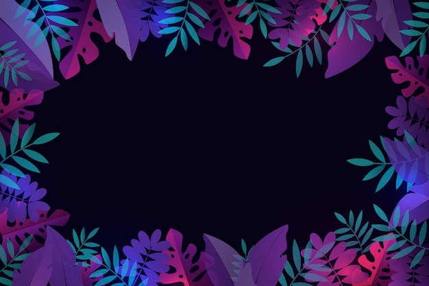 Tropical leaves background