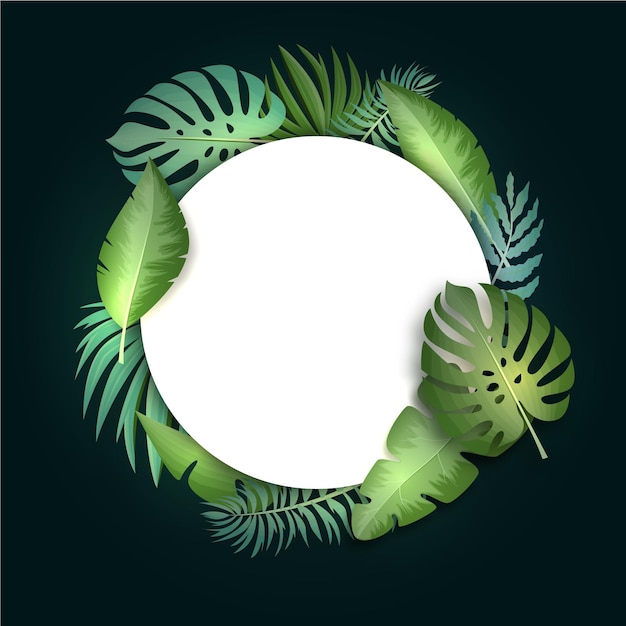 Tropical leaves background