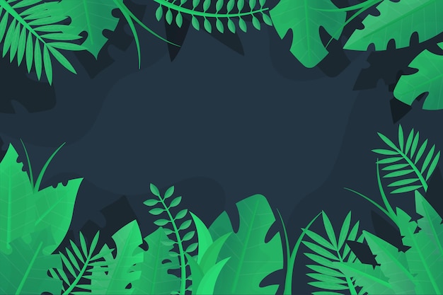 Tropical leaves background