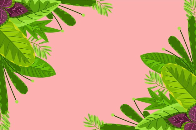 Tropical leaves background