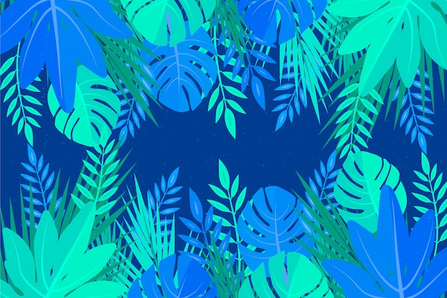 Tropical leaves background