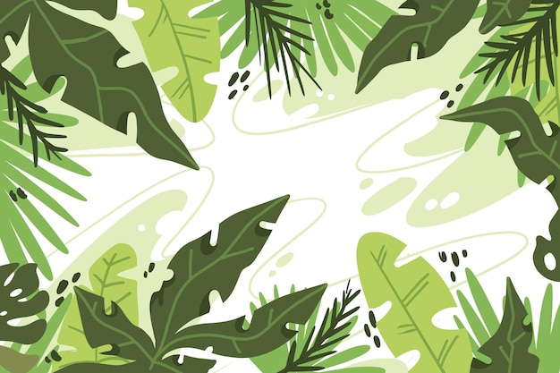 Tropical leaves background