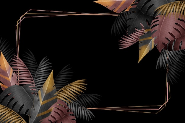 Tropical leaves background