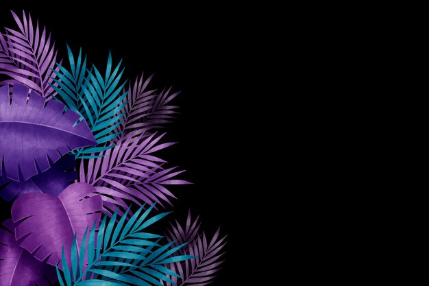 Tropical leaves background