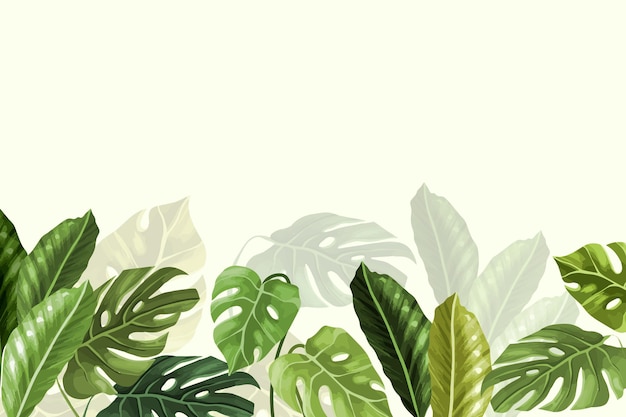 Tropical mural wallpaper