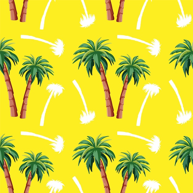 Free Vector tropical palm tree pattern