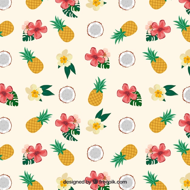 Free Vector tropical pattern