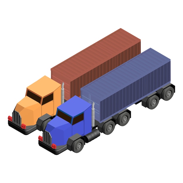 Free Vector truck lorry isolated on background