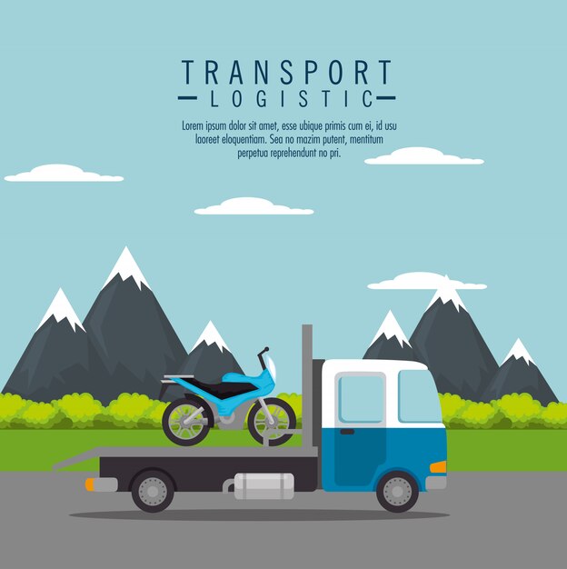 Truck transport motorcycle service