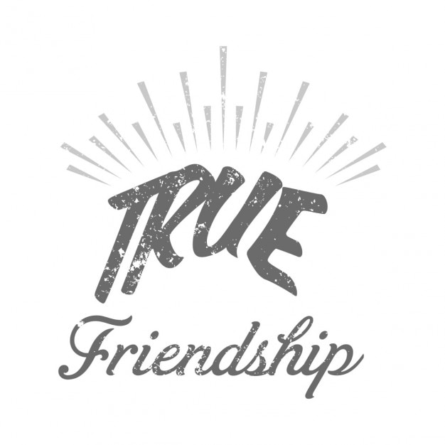 Free vector true friendship , friendship day