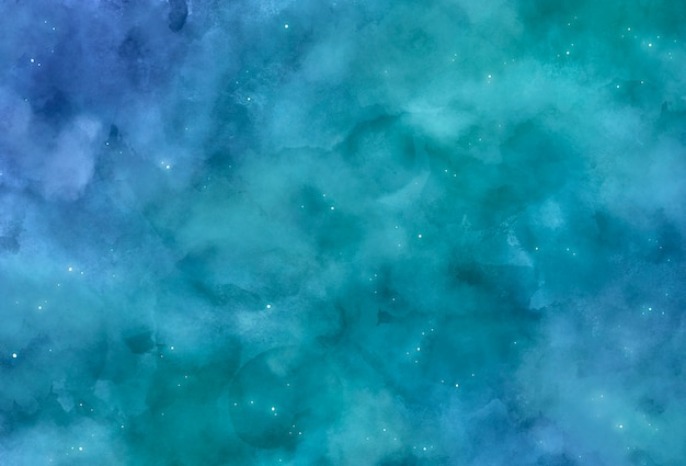 Free Vector turquoise galaxy background