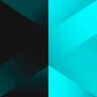 Free vector turquoise geometrical background design vector