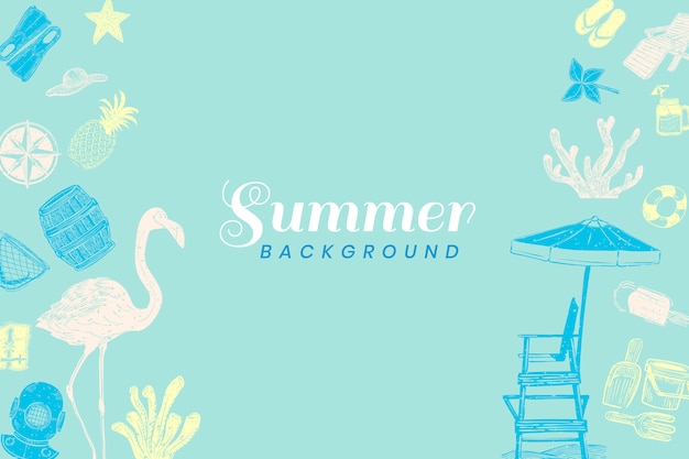 Turquoise summer background