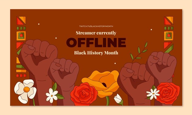 Twitch background for black history month