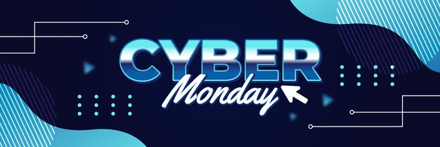 Twitter header template for cyber monday