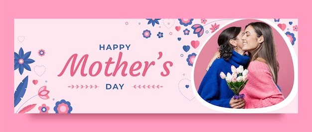 Twitter header template for mother's day celebration