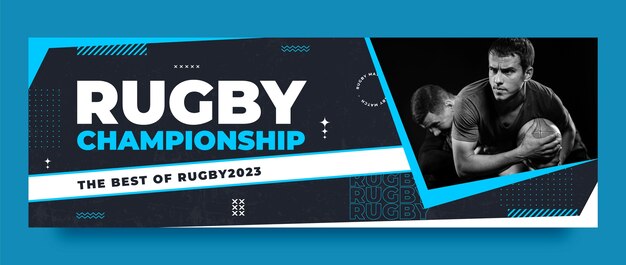 Twitter header template for rugby championship