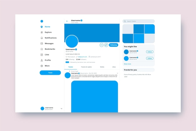 Twitter interface concept