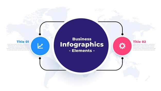 Two steps connectiinfographic template