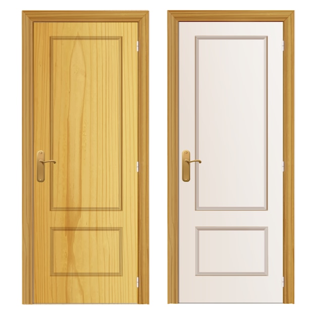 Two wooden door background