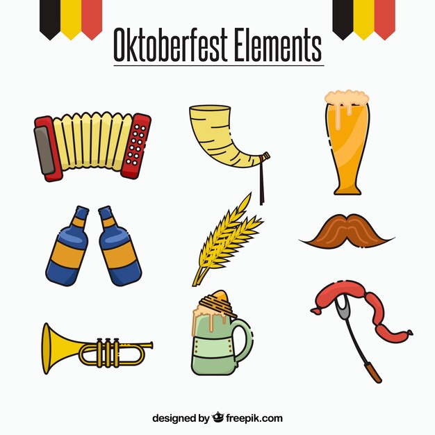 Typical oktoberfest elements